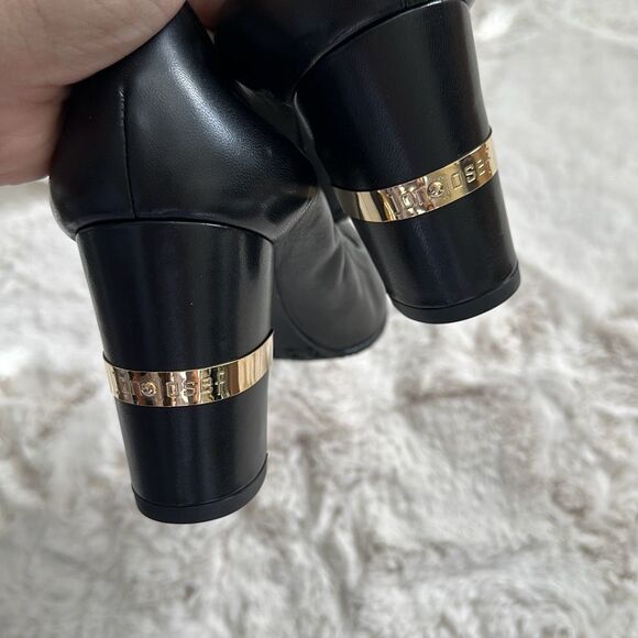 Jon Josef Party Heels Anthropologie Black Size 8 - Picture 7 of 8
